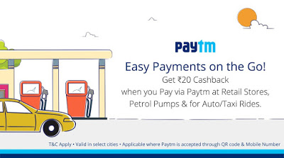 paytm rs cashback on payments via paytm