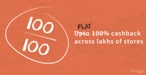 Flat  Cashback Across Lakhs Of Stores