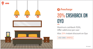 freecharge  cashback oyo