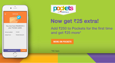 pockets icici bank loot offer