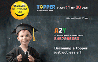 videocon tv kkw offer topper channel for re only