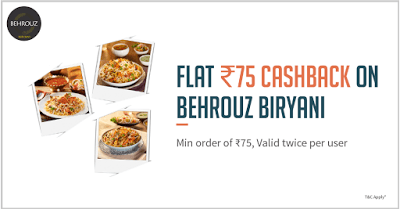 behrouz biryani offer freecharge