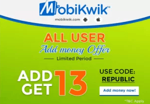 mobikwik add get  offer