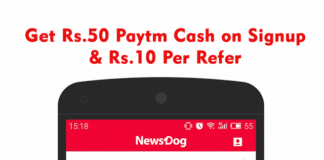 ND App: Get Rs.50 Paytm Cash on Signup & Rs.10/Refer