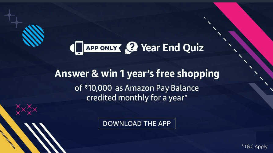 Amazon Year End Quiz All Answers Added Win 1 Year’s Free Shopping A2Y