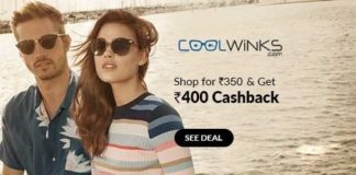 CashKaro – Get Rs 400 Cashback on Rs 350 CoolWinks Order + Bonus
