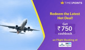 times points free paytm flight coupon