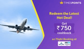 Times Points Paytm Flight