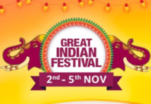 Amazon Great Indian Festival Sale November 2018 is Back (2nd-5th Nov)