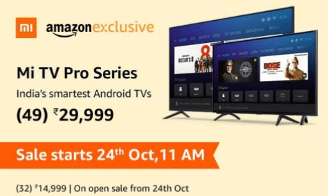 Mi TV Pro Series Sale