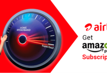 Airtel Broadband Amazon Prime Offer