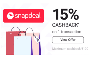 PhonePe Snapdeal Cashback Offer