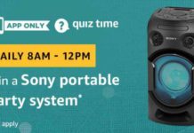 Amazon Sony Speaker Quiz Answers