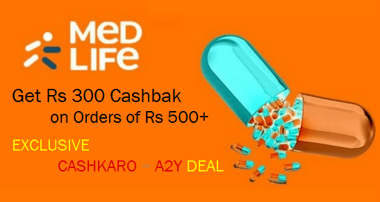 Medlife Cashback Loot Offer