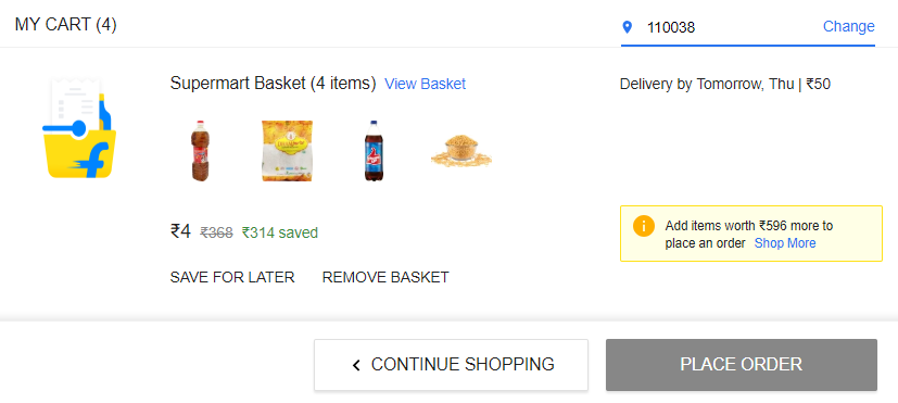 Flipkart Supermart Grocery Offer