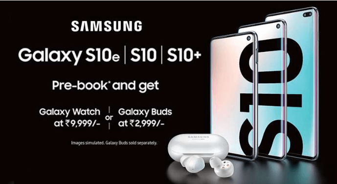 Prebook Samsung Galaxy S10