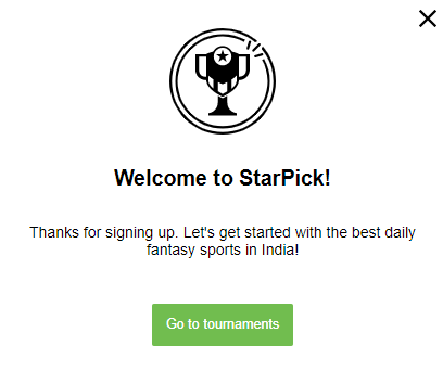 starpick refer code