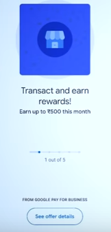 Google Pay Merchant Account reward