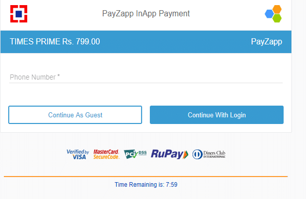 Step 3: Make Payment using PayZapp for extra cashback