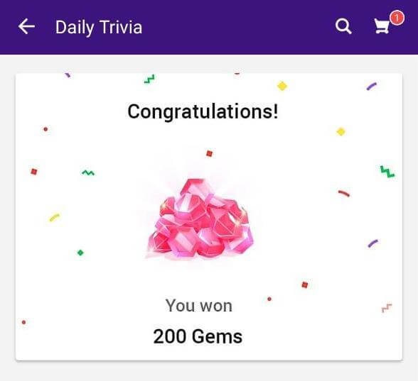 Flipkart Daily Trivia Gems Loot Trick